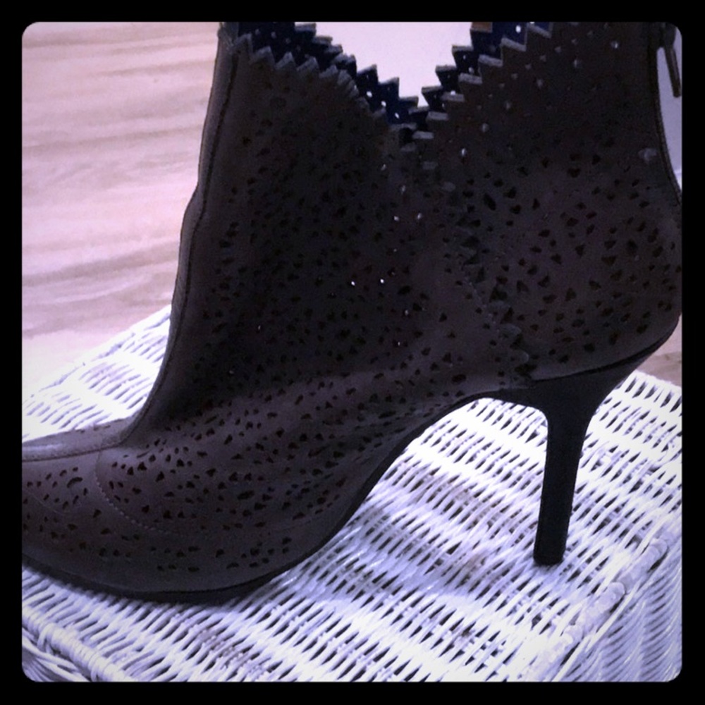 Leather ankle boots